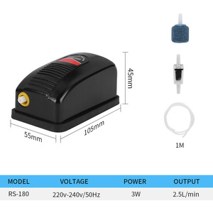 RS-180 Aquarium Kleine Sauerstoff pumpe Geräuscharmes Aquarium Sauerstoff pumpe Aquarium Luftpumpe - Product Image 5