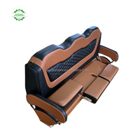 Siège de bateau pliable de luxe 3 places personnalisé pour yacht, banc marin pour bateau ponton