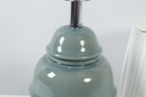 Glossy Plug in Table Lamp Modern Ceramic Table Lamp Decorative Table Lamp Home Decor Table Lamp for Living Room - Product Image 4