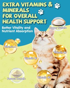 Complément alimentaire en gouttes de L-Lysine pour chats, soutien immunitaire, Lysine pour les problèmes respiratoires félines, éternuements, nez qui coule, soutien oculaire - Product Image 2