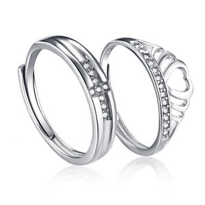 Đồ trang sức mỹ 925 sterling Silver mạ moissanite tay vài chiếc nhẫn cho đám cưới - Product Image 6