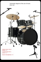 Microphone à condensateur pour batterie, professionnel, pour instruments de percussion jazz, enregistrement de performance, ensemble de microphones, modèle personnel