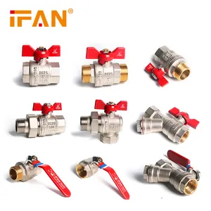 IFAN OEM 1 2 3 4 inch PN25 Water Gas Oil Copper Brass Ball Valve