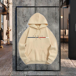 Sudadera con Capucha Corta de Alta Calidad para Hombre, Bordada, Oversize, con Bolsillo, 100% Algodón, Informal, Otoñal, Transpirable, Estilo Urbano - Product Image 3