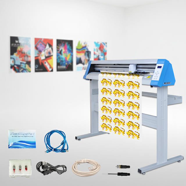 Yinghe 1200G Smart Automatic Graph Cutting Plotter 1.2m Contour Vinyl Cutter Sighmaster Software 1 Year Warranty 220V Serial