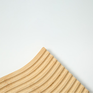 S Groove Bamboo Ripple <b>Trays</b> With Wave Panels For <b>Tea</b> Serving - Product Image 1
