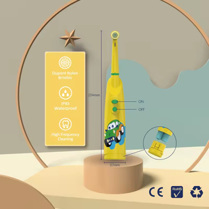 Cepillo de <span class=keywords><strong>dientes</strong></span> eléctrico sónico para niños, cepillo de <span class=keywords><strong>dientes</strong></span> giratorio, tipo de batería IPX5, resistente al <span class=keywords><strong>agua</strong></span>, blanqueamiento dental de dibujos animados, cerdas suaves para niños - Product Image 6