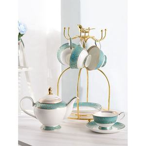 Minion-Juego <span class=keywords><strong>de</strong></span> tazas <span class=keywords><strong>de</strong></span> café y té <span class=keywords><strong>de</strong></span> china, diseño <span class=keywords><strong>de</strong></span> calcomanía elegante, restaurante, hecho a mano, con soporte <span class=keywords><strong>de</strong></span> hierro - Product Image 3