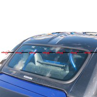 Bumper CF Gaya Seibon 00-09 S2000 Berkualitas Tinggi Baru dengan Lubang Sensor Park Assist Hitam Kaca yang Dapat Dipasang dengan Sekrup, Mudah Diganti.