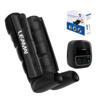 Appareil de thérapie par compression pneumatique séquentielle pour lymphœdème, 8 chambres, sans fil, pour usage domestique, avec 12 modes de massage par compression d'air pour les jambes