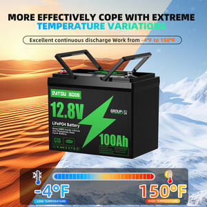 <span class=keywords><strong>PL</strong></span> 欧盟库存 无税 LiFePO4 电池 12V 100Ah 深循环 内置 BMS 5 年寿命 适用于房车/太阳能电池板/钓鱼船马达/露营车 - Product Image 2