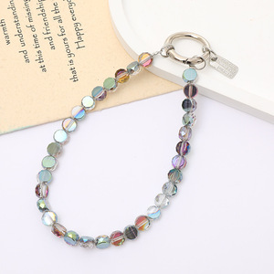 KC105 Handmade Beaded <strong>Beads</strong> Light Luxury High-end Style Fashion Commuter Mobile Phone Case Pendant <strong>Keychain</strong> - Product Image 6