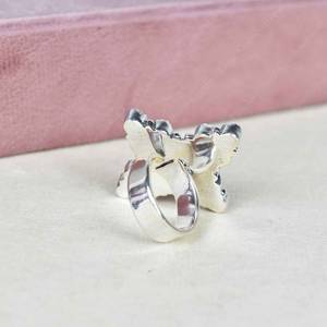 Handmade Pink Opal White Pearl Sterling Silver <b>Adjustable</b> <b>Ring</b> Natural Gemstone Jewelry for Women Wholesale - Product Image 2