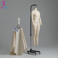 Großhandel Bekleidungsgeschäft Schneiderpuppe Stoff-Schaufensterpuppe Weiblicher Torso Hängende Schneiderpuppe für Modedesigner