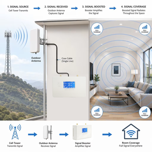Amplificateur de signal EasyBoost avec application Tuya, répéteur 800 MHz B20 LTE pour antennes GSM domestiques, couverture cellulaire intérieure 3G 4G 5G, certifié CE - Product Image 4