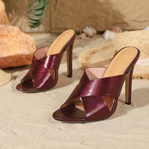 Sandales d'été sexy à brides croisées pour femme, talons de 11,5 cm, idéales pour les sorties et les fêtes - Product Image 4