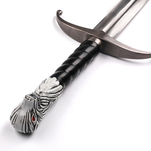 Espada Larga de 116 cm, Réplica de la Espada <span class=keywords><strong>GOT</strong></span> 440ss Blade, Accesorio de Cosplay de Acero, Espada Longclaw de Jon Snow de Juego de Tronos con Funda de Madera - Product Image 4