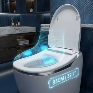 Modern High-End Smart Toilet Remote Control Automatic Intelligence Drainage Included 83Cm- Extra-large Oversized Toilet Seat Se0 - Product Image 6