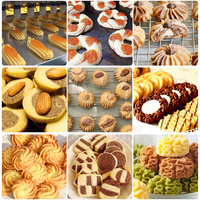 Machine automatique ORME pour la fabrication de petits macarons, biscuits et gâteaux, avec extrudeuse décorative, découpeuse et distributeur de garniture