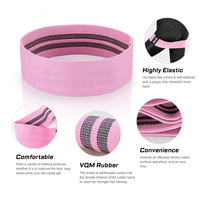 Juego de 3 Bandas de Resistencia para Glúteos con Logotipo Personalizado para Venta al por Mayor, Bandas para Ejercicios en Casa, Pilates y Estiramiento
