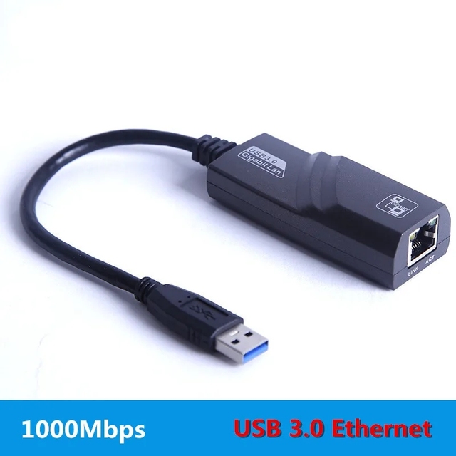 1000Mbps USB3.0 Wired USB To Rj45 Lan Ethernet Adapter Network Card for PC Laptop