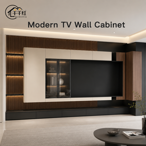 Set di Mobili TV Personalizzati per Tutta la Casa, Unità TV Moderna a Parete con Ampio Spazio di Archiviazione, Arredamento per l'Intrattenimento Domestico - Product Image 1