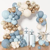 Hot DIY 143pcs Latex Métallique Confettis Ballons Arc Guirlande Kit Gonflable pour Nouvel An Anniversaire Princesse Mariage Baby Shower