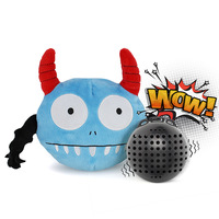 Haustierzubehör Hundespielzeug: Quietschender und vibrierender elektrischer Ball, bissfester, springender Monster-Plüschball mit PP-Baumwollfüllung