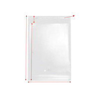 Sacs thermorétractables BOPP personnalisés avec fermeture auto-adhésive, estampage à chaud, blancs, pliables pour vêtements, chaussettes, chaussures et fourrures - Recyclables