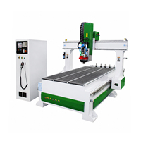 Fresadora CNC de 4 Ejes Jinan Mosencnc con Cabezal Giratorio de 180 Grados, Motor de Husillo ATC de 9kW, Mesa de Vacío para Máquina de Tallado de Madera 3D 1325