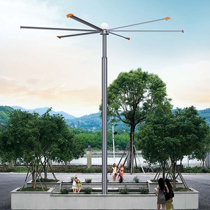พัดลมอุตสาหกรรมแบบตั้งพื้น HVLS ใบพัดอลูมิเนียม ขายดี - Product Image 1