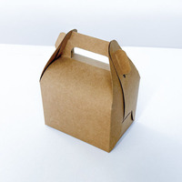 Boîtes en papier kraft avec fenêtre, personnalisées avec logo imprimé, jetables, mini beignets mochi, pâtisserie, dessert, emballage, ouverture automatique