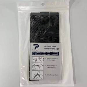 Directo de fábrica 3K textura de fibra de carbono Pickleball Paddle Edge Guard Tape 3 unids/pack Raqueta Marco <span class=keywords><strong>Protector</strong></span> Entrenamiento Personalización - Product Image 2