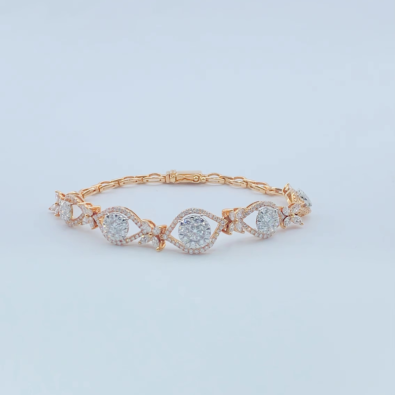 9K 18K White Gold Luxury Wide