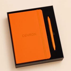 Cuaderno A5 Personalizado y Caja de Regalo con Bolígrafo, Set de Agenda con Páginas Rayadas para Empresas - Product Image 6