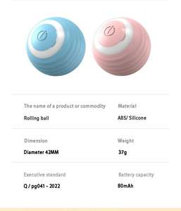 Giocattoli per gatti resistenti al morso più popolari giocattoli automatici rotolanti per animali domestici rotolanti palline per noia giocattolo con movimento interattivo - Product Image 5