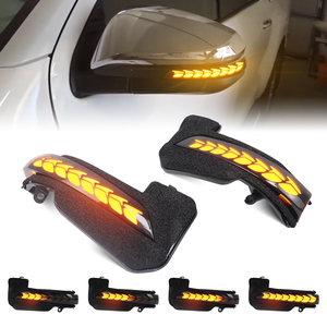 Nuevas Luces Intermitentes de Flecha para Toyota Fortuner AN150 Hilux AN120 Innova AN40 16-<span class=keywords><strong>2021</strong></span>, Luces Intermitentes Secuenciales Dinámicas - Product Image 1