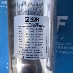 Condensador de potencia KBR UHPC-40.0-525-3P 480V tipo seco fabricado en Alemania - Product Image 1