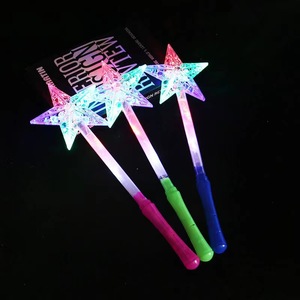 Varita Mágica de Cristal Brillante DAMAI, Varita de Copo de Nieve Estrellada, Varita de Hada con Luz Brillante para Decoración de Fiestas, Material Plástico, 6 Piezas - Product Image 6