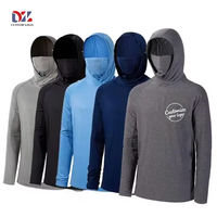 Pêche à la ligne personnalisée de haute qualité, sérigraphie, protection solaire UPF 50, séchage rapide, respirant, antibactérien, 100% polyester