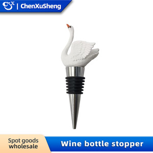 Christmas Wine Stopper With Santa Snowman Reindeer Design Cork Bottle Seal For Red Wine Gift Decorative Stopper Set - Product Image 4