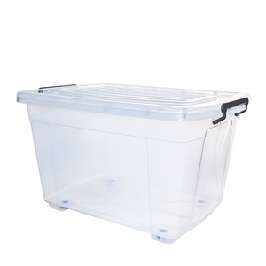 Multi-size Stackable Plastic Transparent Storage Box For Household Household Items
