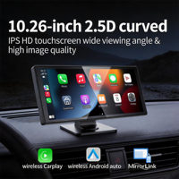 Tragbarer 10,26'' Touchscreen DVD-Player GPS Auto-Navigation DSP Universelles Kabelloses Auto-Carplay-Display