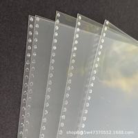 Album de cartes en polypropylène transparent ultra haute définition, design à deux compartiments, recharges à feuilles mobiles pour petites cartes et photos
