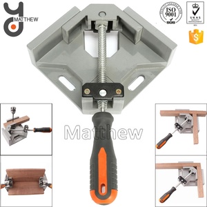 Serre-joints à angle droit 90 degrés avec mâchoires pivotantes réglables en alliage d'aluminium pour le travail du bois, la soudure et le <span class=keywords><strong>bricolage</strong></span> - Product Image 2