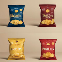 Impression colorée personnalisée impression barrière contre l'humidité Snack croustilles biscuits sac d'emballage pochette d'étanchéité arrière-