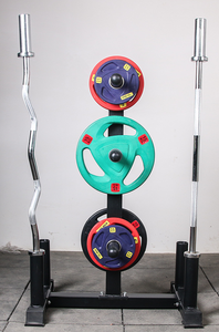 Steel Iron Heavy Duty Fitness Equipment <strong>Weight</strong> Lifting Barbell Storage Rack with 4-Hole <strong>Weight</strong> Plate <strong>Tree</strong> - Product Image 4