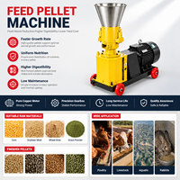 Machine à granulés d'aliments pour animaux domestiques, petite échelle, à moteur électrique, avec trémie large, pour céréales et aliments pour poulets et lapins, conviviale et peu encombrante