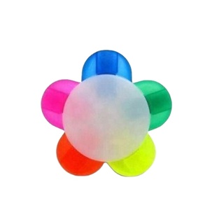 Surligneur floral en plastique à pointe plate de haute qualité, disponible en conditionnement en vrac et en coffret - Product Image 3