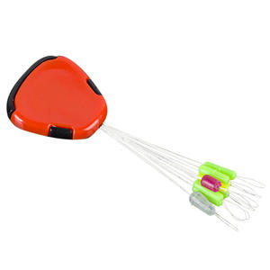 Perles de pêche anti-emmêlement en acier inoxydable Yu Kui Silicone Space Beans 7+2 en forme de haricot pour la protection de la ligne - Product Image 1